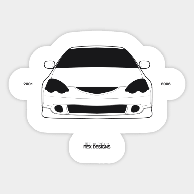 Honda Integra DC5 Sticker by RexDesignsAus